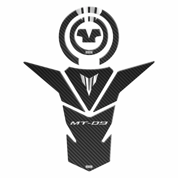 Yamaha Mt09 2013 - 2018 Uyumlu Tank Pad Set 001 ürün görseli