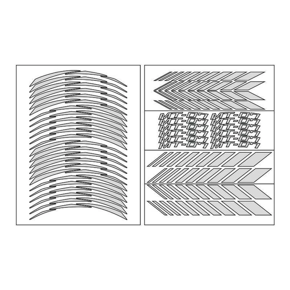 Yamaha Reflektör Beyaz Mt-07 Uyumlu Racıng 1 Set Jant Şeridi ürün görseli