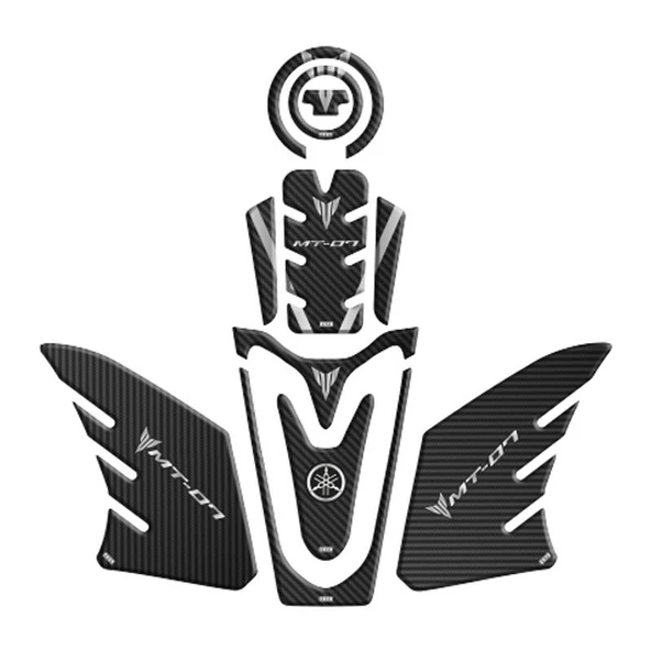 Yamaha Mt07 2021 - 2024 Uyumlu Tank Pad Set 001 ürün görseli