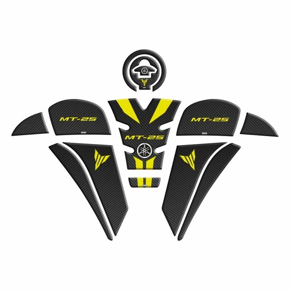 Yamaha Mt-25 2020 - 2024 Uyumlu Tank Pad Set 009
