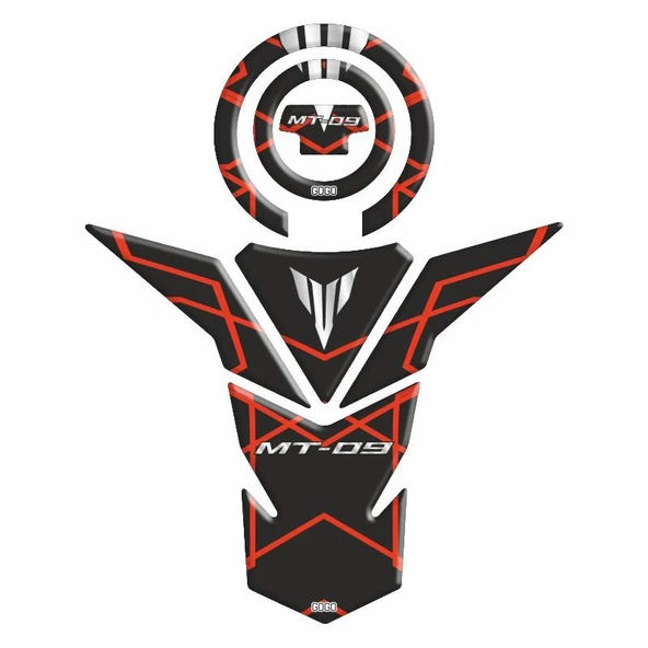 Yamaha Mt09 2013 - 2018 Uyumlu Tank Pad Set 007 ürün görseli