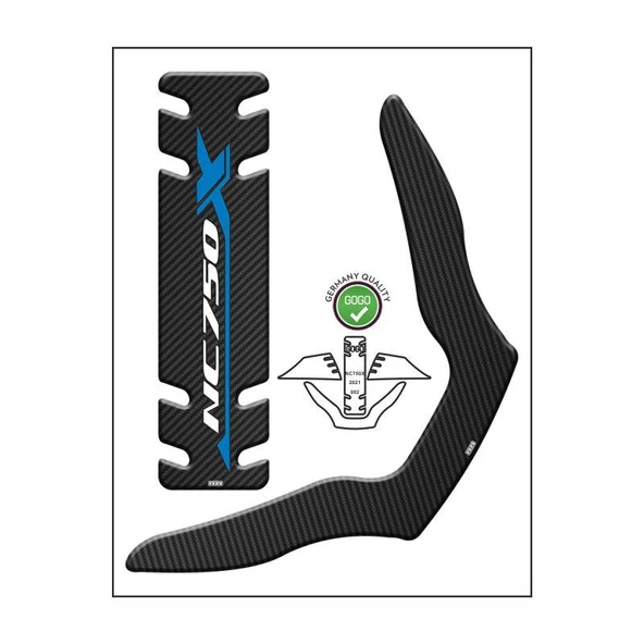 Honda Nc750X 2021 - 2024 Uyumlu Tank Pad 002 ürün görseli