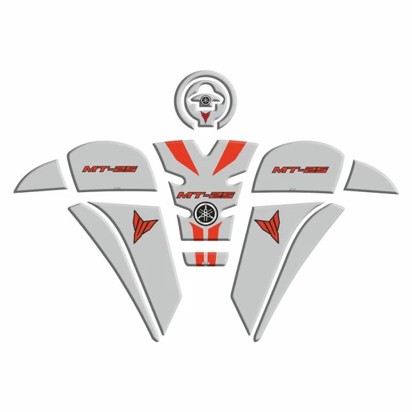 Yamaha Mt-25 2020 - 2024 Uyumlu Tank Pad Set 008 ürün görseli