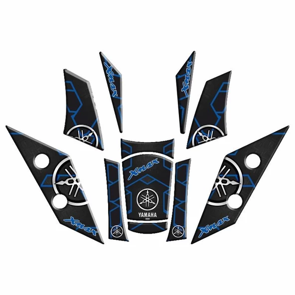 Yamaha Xmax 2018 - 2022 Uyumlu Tank Pad Set 010 ürün görseli