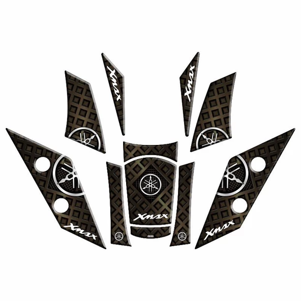 Yamaha Xmax 2018 - 2022 Uyumlu Tank Pad Set 004 ürün görseli