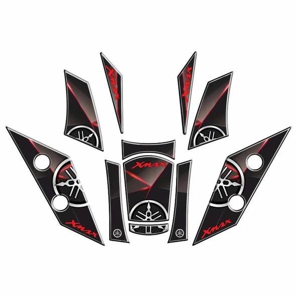 Yamaha Xmax 2018 - 2022 Uyumlu Tank Pad Set 002 ürün görseli