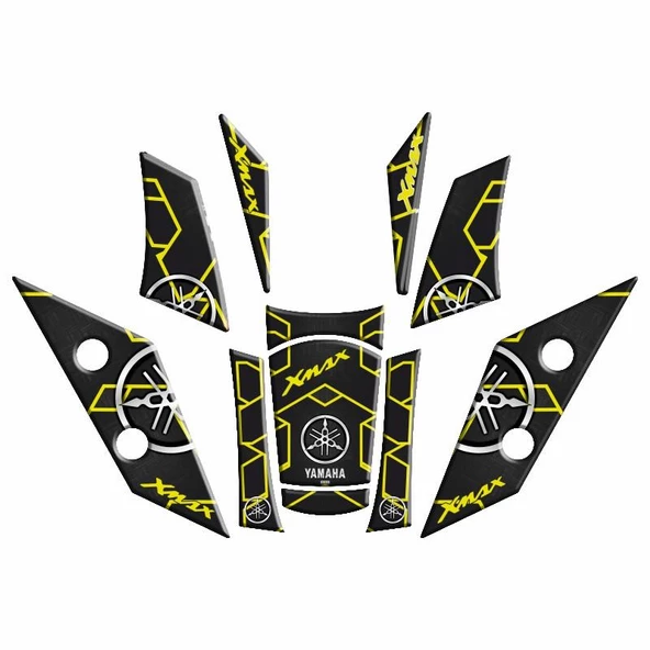 Yamaha Xmax 2018 - 2022 Uyumlu Tank Pad Set 013 ürün görseli