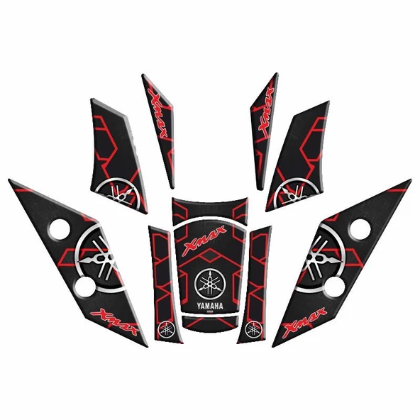 Yamaha Xmax 2018 - 2022 Uyumlu Tank Pad Set 011 ürün görseli