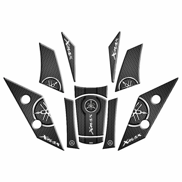 Yamaha Xmax 2018 - 2022 Uyumlu Tank Pad Set 006 ürün görseli
