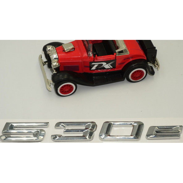 Bmw 530e Bagaj Krom Metal 3M 3D Yazı Logo - Resim 4