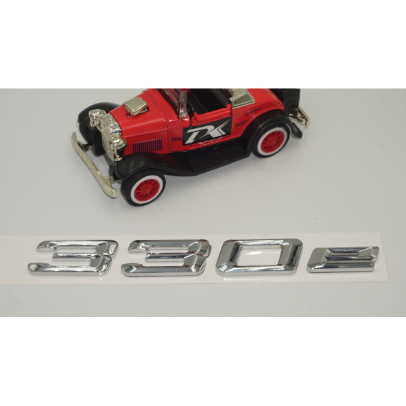 Bmw 330e Bagaj Krom Metal 3M 3D Yazı Logo - 3