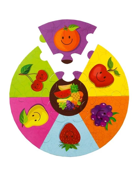 Yuvarlak Puzzle Meyveler Eolo Yayınları - 2