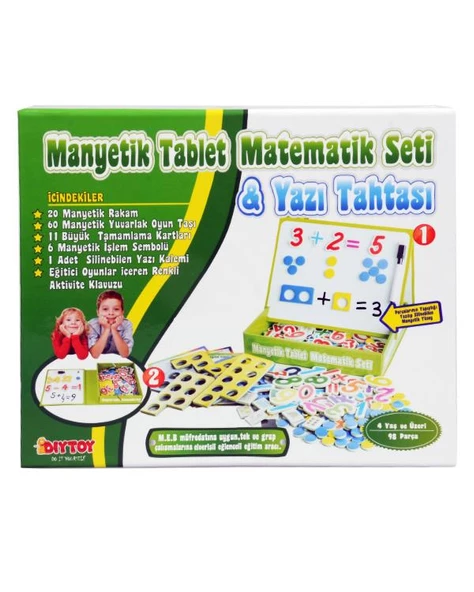 Manyetik Tablet Matematik Seti ve Yazı Tahtası Diytoy
