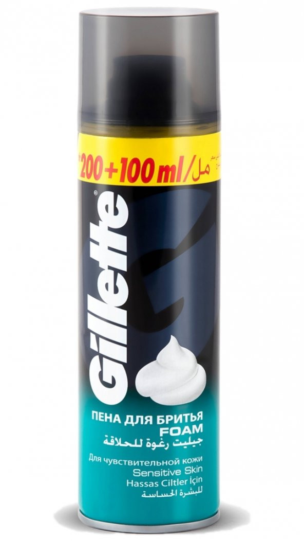 Gillette Tıraş Köpüğü 300 ml Hassas 7702018094493 - 1