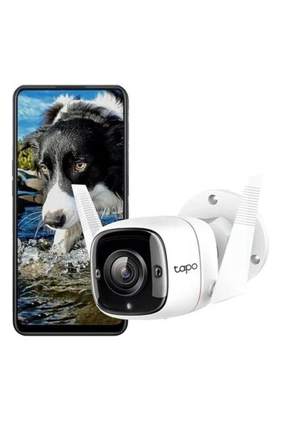 Tp-Link  C310, 2k 3mp Dış Mekan Wi-Fi/ethernet Güvenlik Kamerası, Hareket Algılama, IP66 Su