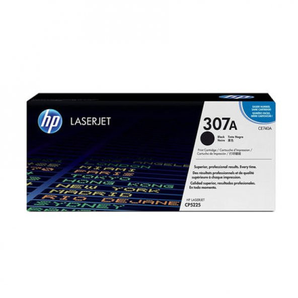 Hp CE740A (307A) Kutusu Hasarlı Siyah Orjinal Toner