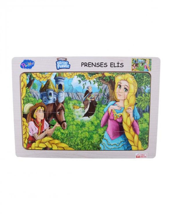 Ahşap Prenses Elis Puzzle 4 Playwood