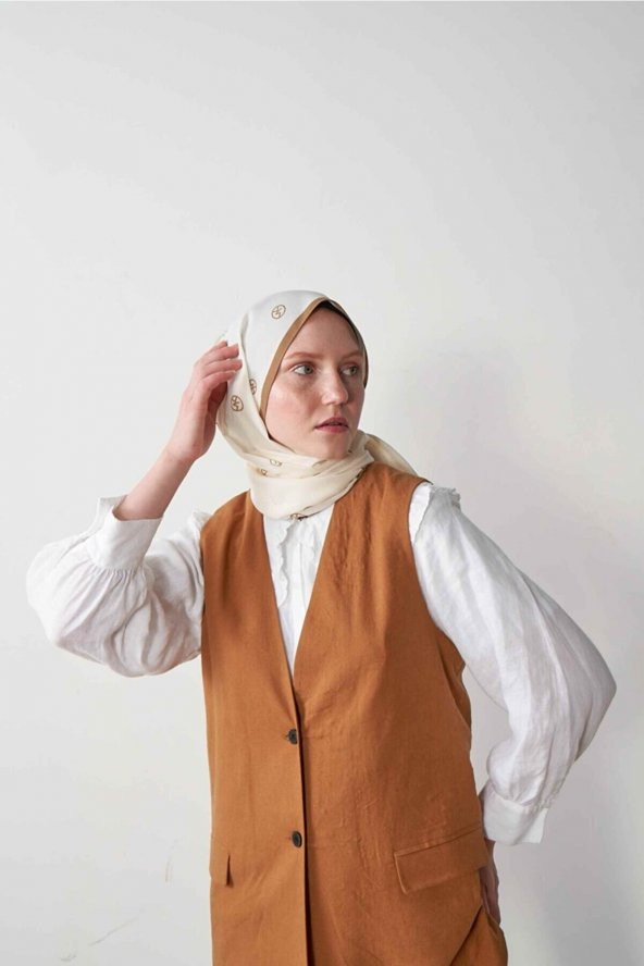 Inci Serisi Vizon Mk Desenli Şal - Resim 2