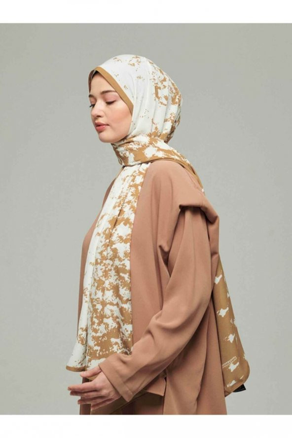 Inci Serisi Vizon Brush Desenli Şal 80 x 200 cm ürün görseli 1