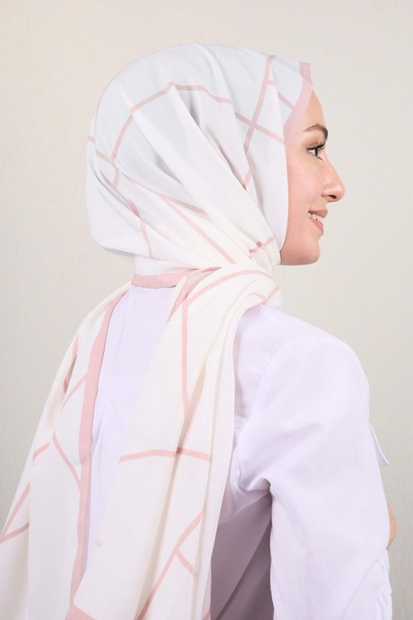 Moda Kaşmir Pembe Serisi Medine Ipeği Şal - Renk-08 ürün görseli 1