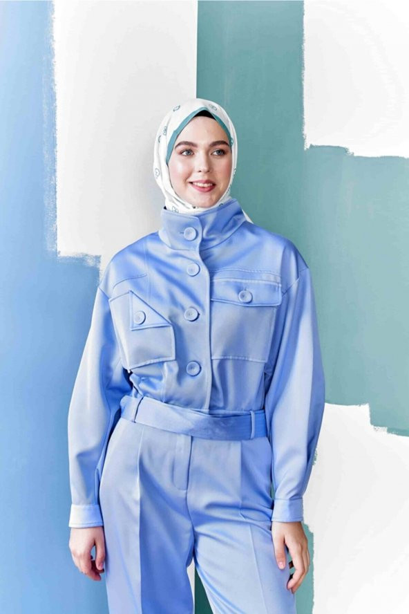 İnci Serisi Desenli Yeşil Medine İpeği Şal ürün görseli 1