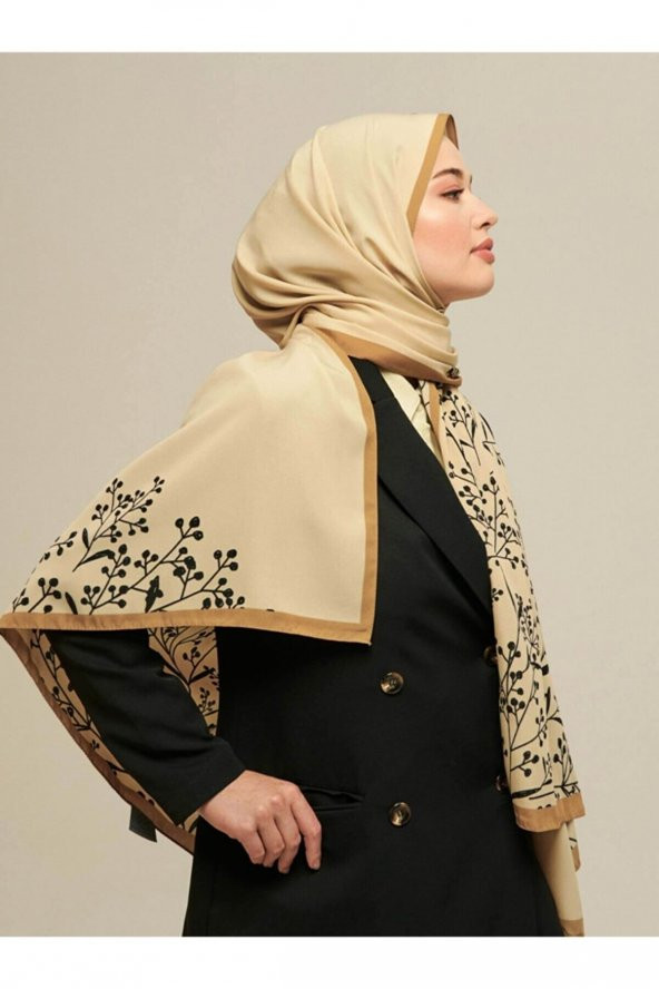 Karamel Serisi Papaver Desenli Şal - Resim 2