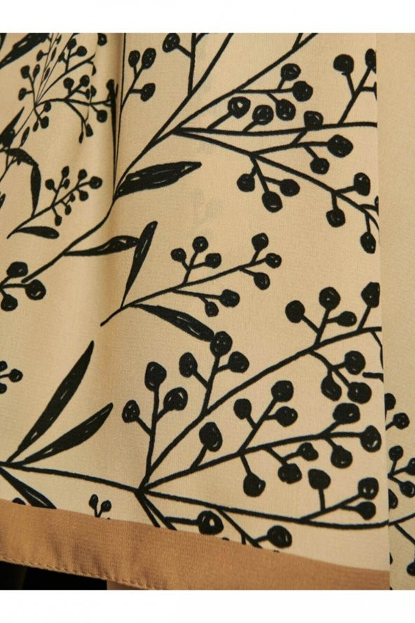 Karamel Serisi Papaver Desenli Şal - Resim 3