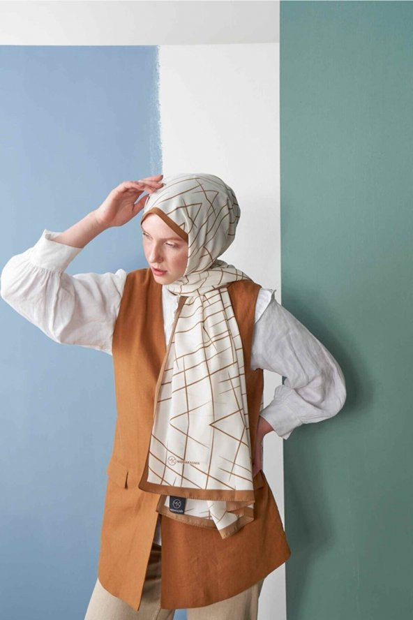 Inci Serisi Vizon Çizgi Desenli Şal - Resim 2