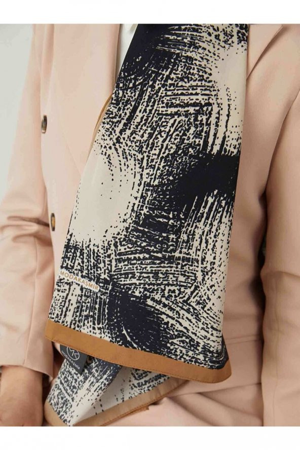 Kadın Karamel Serisi Harmony Desenli Şal - Resim 3