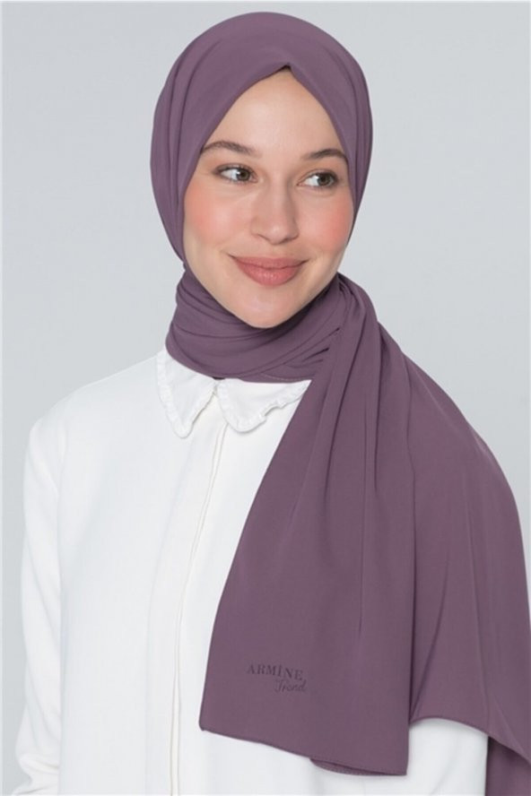 Kadın Mor Medine Ipeği Şal ürün görseli 1