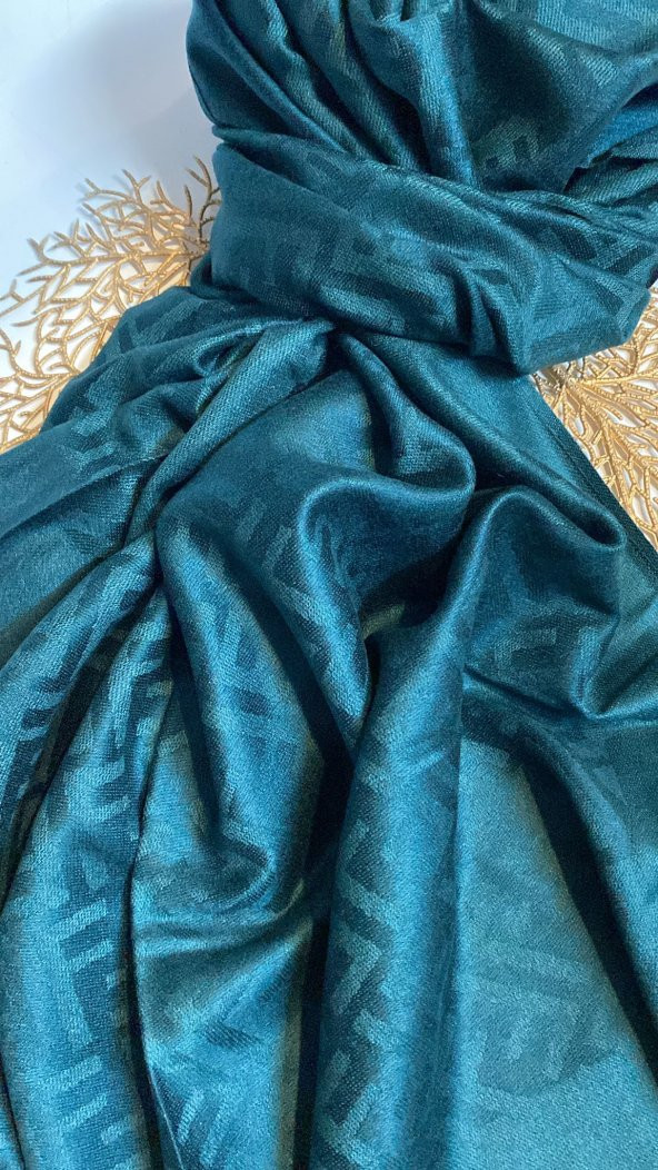 Ipek Kaşmir Karışımlı Fendi Şal - Resim 3