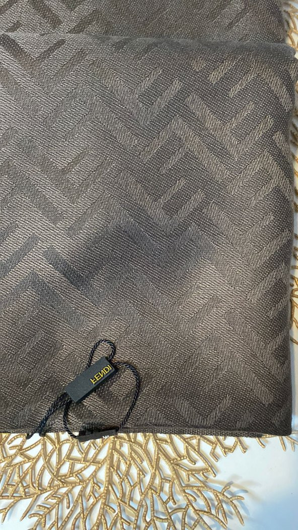 Ipek Kaşmir Karışımlı Fendi Şal - Resim 4