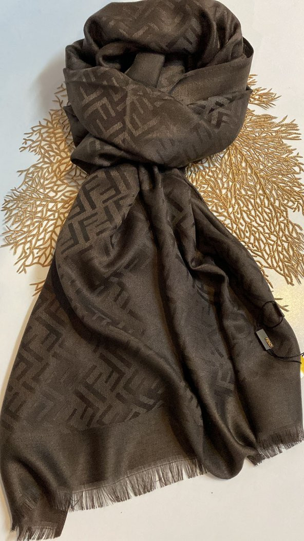 Ipek Kaşmir Karışımlı Fendi Şal - Resim 5