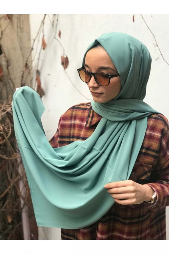 Trend Medine Ipeği Kadın Şal-çağla Yeşili ürün görseli 1