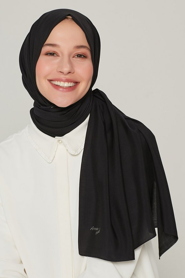 Kadın Siyah Trend Modal Şal ürün görseli 1