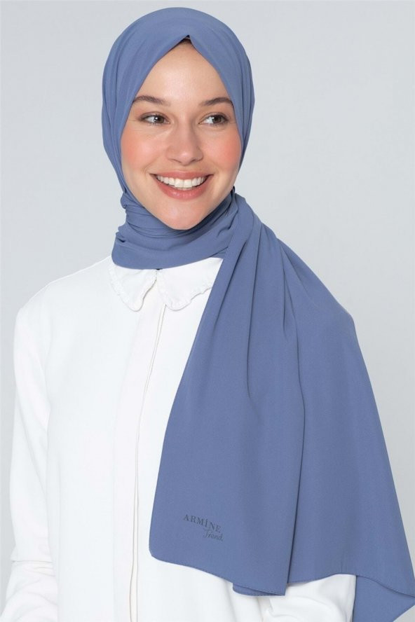 Trend Medine Ipeği Şal-indigo ürün görseli 1