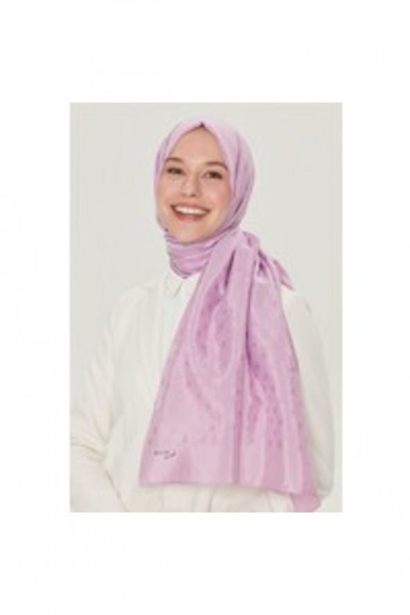 Kadın Lila Simple Şal 3 470 - Resim 2