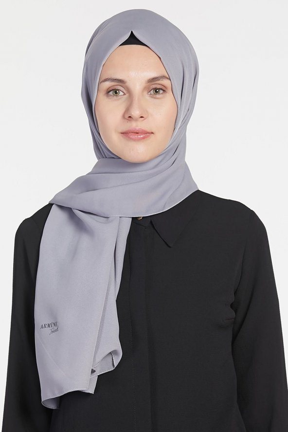 Kadın Gümüş - Medine Ipeği Poly Şal 3060991 ürün görseli 1