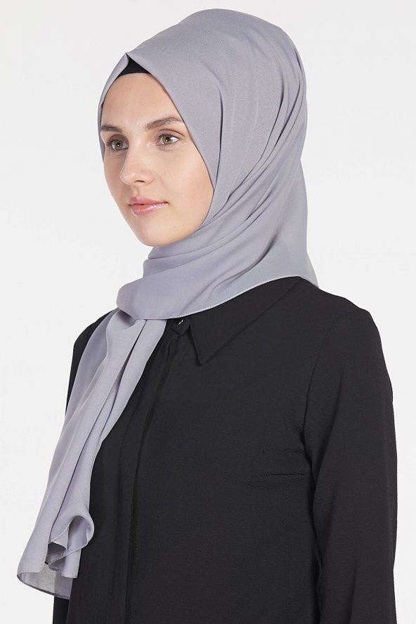 Kadın Gümüş - Medine Ipeği Poly Şal 3060991 - Resim 2