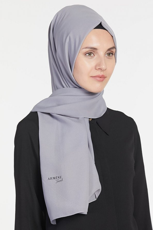 Kadın Gümüş - Medine Ipeği Poly Şal 3060991 - Resim 3