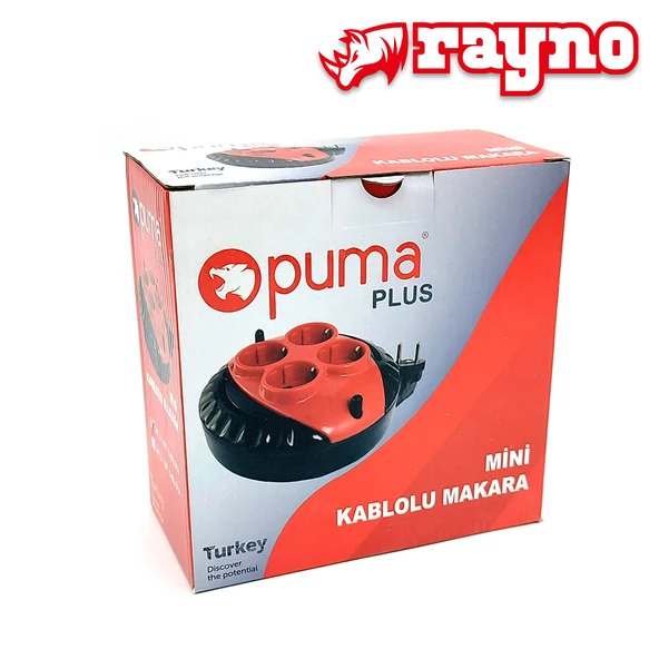 Plus Mini Kablolu Makara 3x1,5mm 5 mt