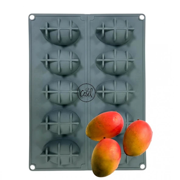 SİLİKON KALIP MANGO 40X30 10 LU