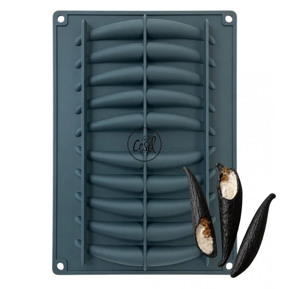 SİLİKON KALIP ÇUBUK VANİLYA 40X30 10 LU