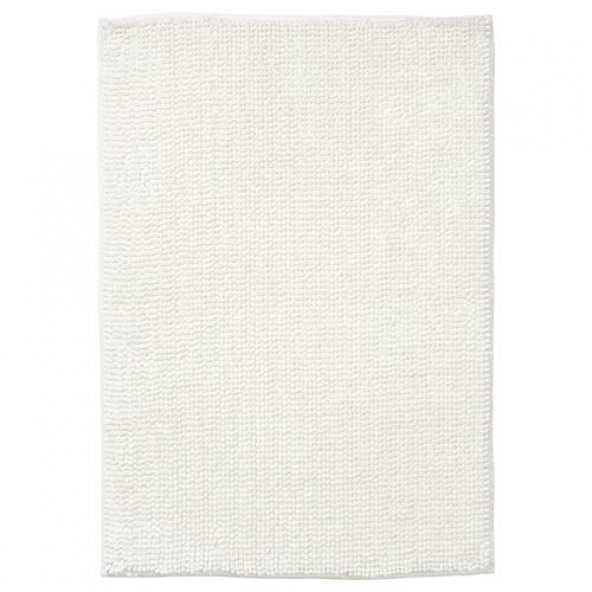 Mikrofiber Banyo Paspası Beyaz Renk 60x120 Cm IKEA Yumuşak Banyo Halısı-Paspas