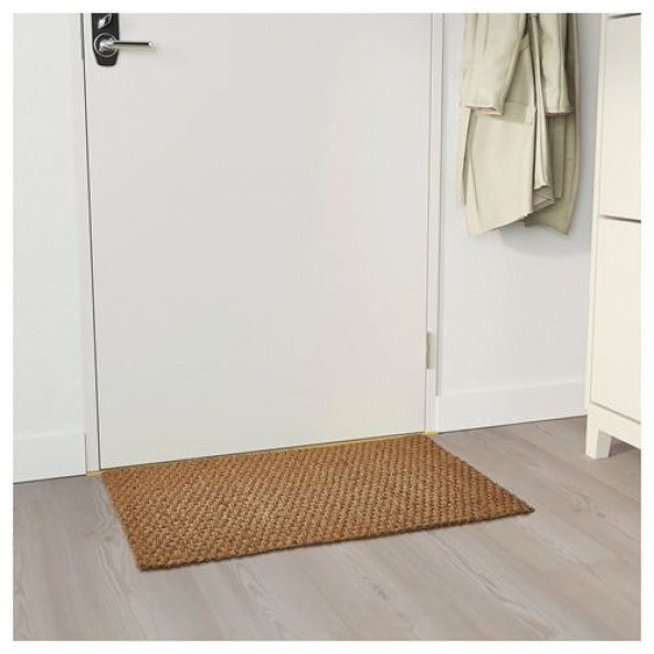 Kapıönü Paspası 50x80 Cm %100 Hindistancevizi Lifi Kahverengi Paspası - 3