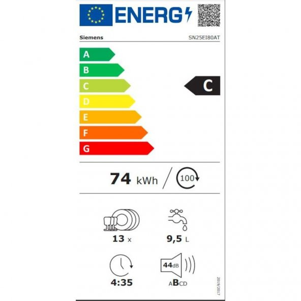 Siemens SN25EI80AT Wi-Fi 8 Programlı Bulaşık Makinesi - 6