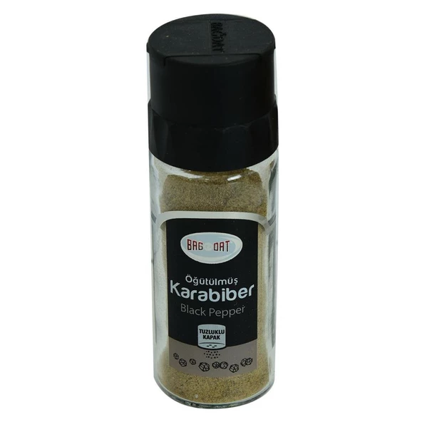 Bağdat Baharat Öğütülmüş Karabiber Tuzluklu Kapak Cam Şişe 55 Gr - 4
