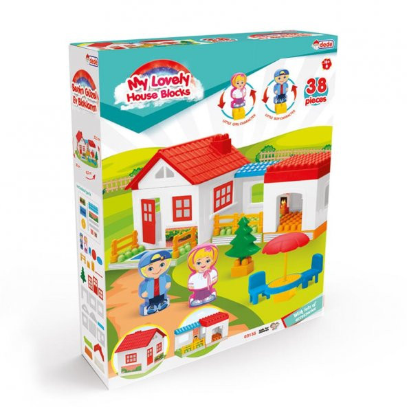 Tek Katlı 36 Parça Lego Ev Seti  Bloklar - 3