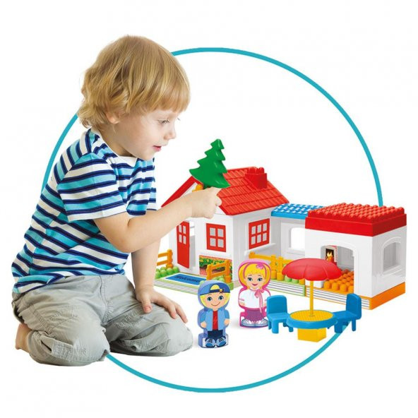 Tek Katlı 36 Parça Lego Ev Seti  Bloklar - 5