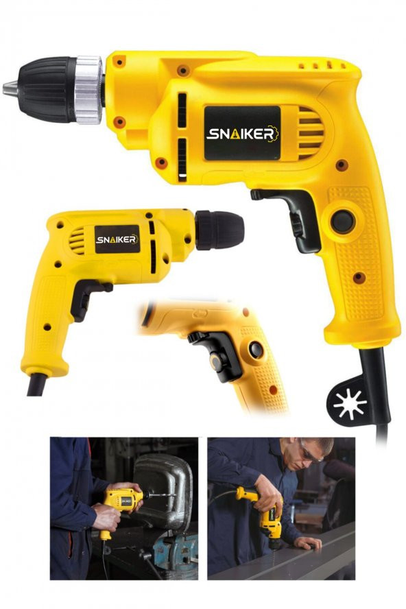 snaiker Alman 700 X 10 mm Bakir Sargili Darbesiz Vidalama Matkap + 24 Parça Set Hediyeli - 2